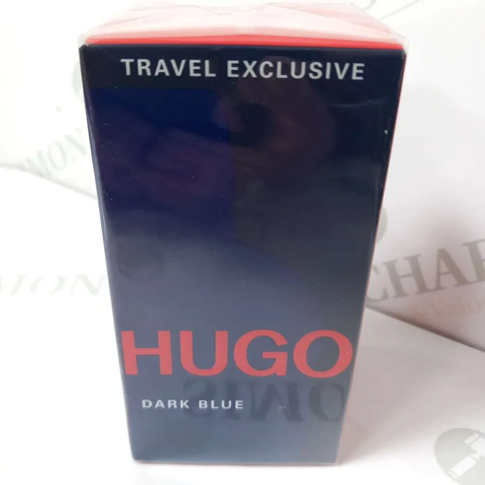 BOXED AND SEALED HUGO DARK BLUE TRAVEL EXCLUSIVE EAU DE TOILETTE 75ML