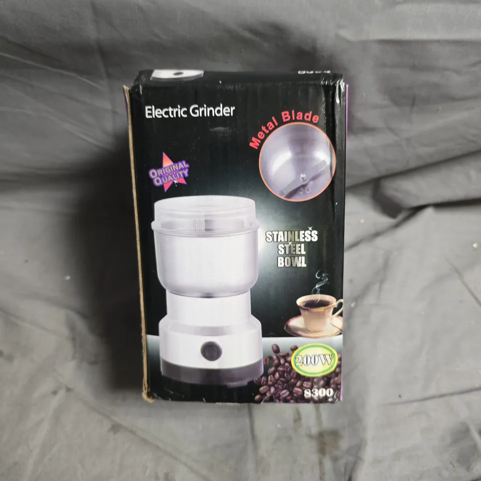 ELECTRIC GRINDER – STAINLESS STEEL BOWL, METAL BLADE, 2000W (BOXED)