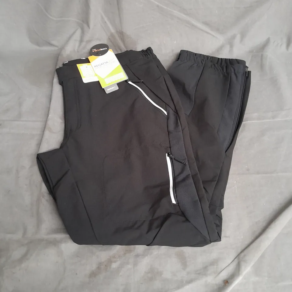 REGATTA GREAT OUTDOORS MOUNTAIN WINTER TROUSERS IN BLACK SIZE UK 34