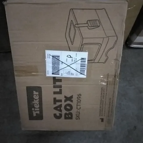 BOXED TIEKER CAT LITTER BOX 