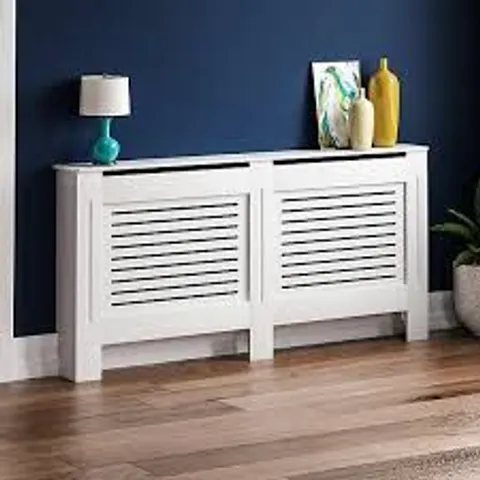 BOXED VIDA MILTON RADIATOR COVER, EXTRA LARGE - WHITE (1 BOX)