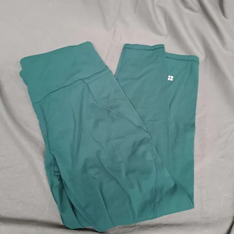 SWEATY BETTY POWER LEGGINGD IN GREEN SIZE S