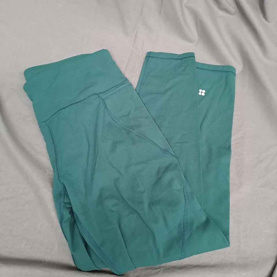 SWEATY BETTY POWER LEGGINGD IN GREEN SIZE S