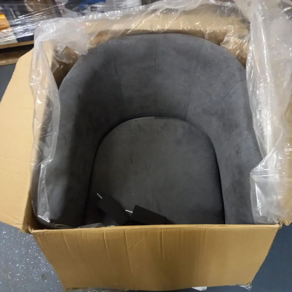 REGAL TUB CHAIR GREY ONE SIZE - COLLECTION ONLY