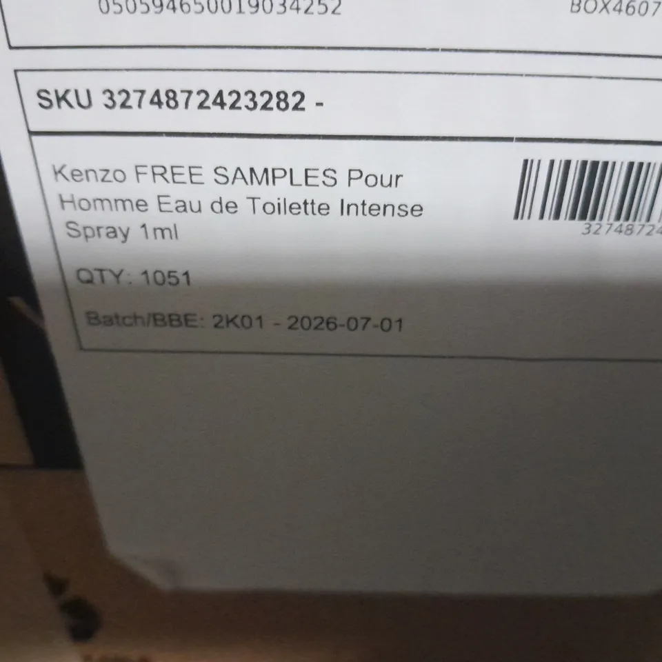 APPROXIMATELY 1051 KENZO HOMME EAU DE TOILETTE INTENSE 1ML SAMPLES