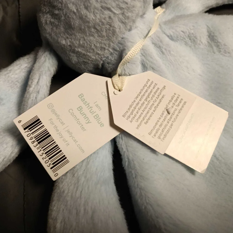 JELLYCAT BABY BASHFUL BLUE BUNNY PLUSH TOY