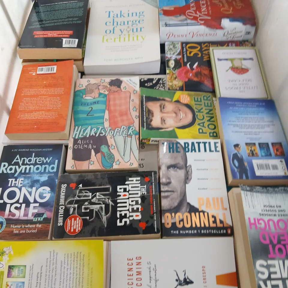 LARGE QUANTITY OF ASSORTED FICTION AND NON FICTION BOOKS