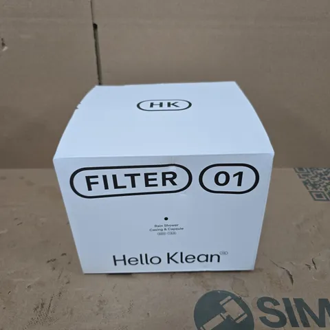 SEALED HELLO KLEAN RAIN SHOWER FILTER BOXED