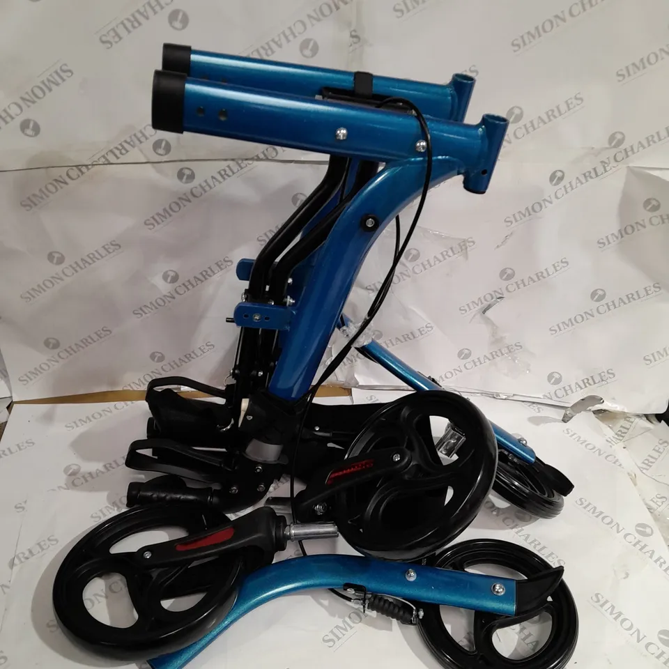FOLDING ROLLATOR LIGHTWEIGHT WALKING AID 4 WHEEL MOBILITY WALKER