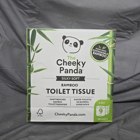 THE CHEEKY PANDA BAMBOO TOILET TISSUE – 45 ROLLS, 3-PLY, 200 SHEETS/ROLL, FSC BULK PACK