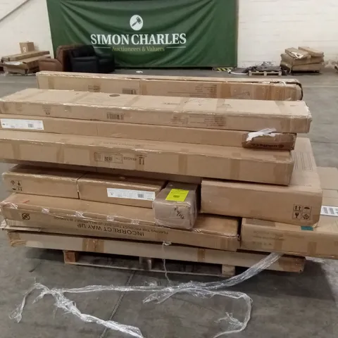 PALLET OF ASSORTED INCOMPLETE DESIGNER FURNITURE PARTS
