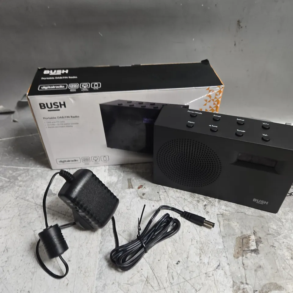 BOXED BUSH PORTABLE DAB/FM RADIO 