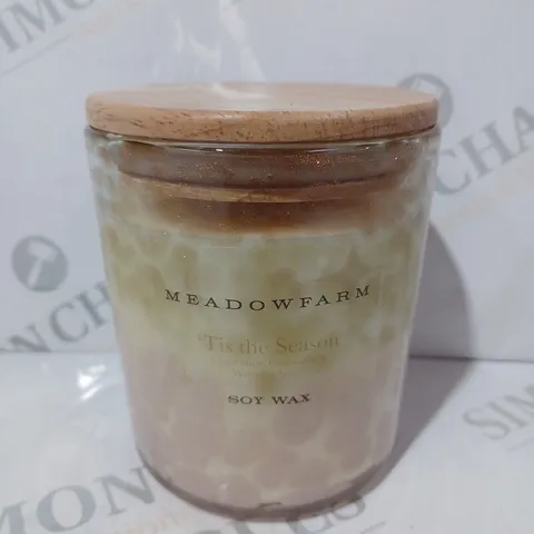 MEADOWFARM TIS THE SEASON SCENTED SOY WAX CANDLE