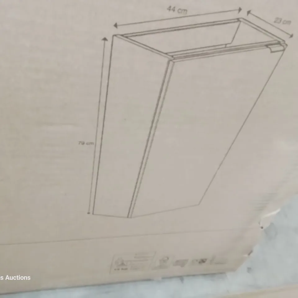 BOXED IMANDRA WALL CABINET 44  × 79 × 23cm MATT BLACK