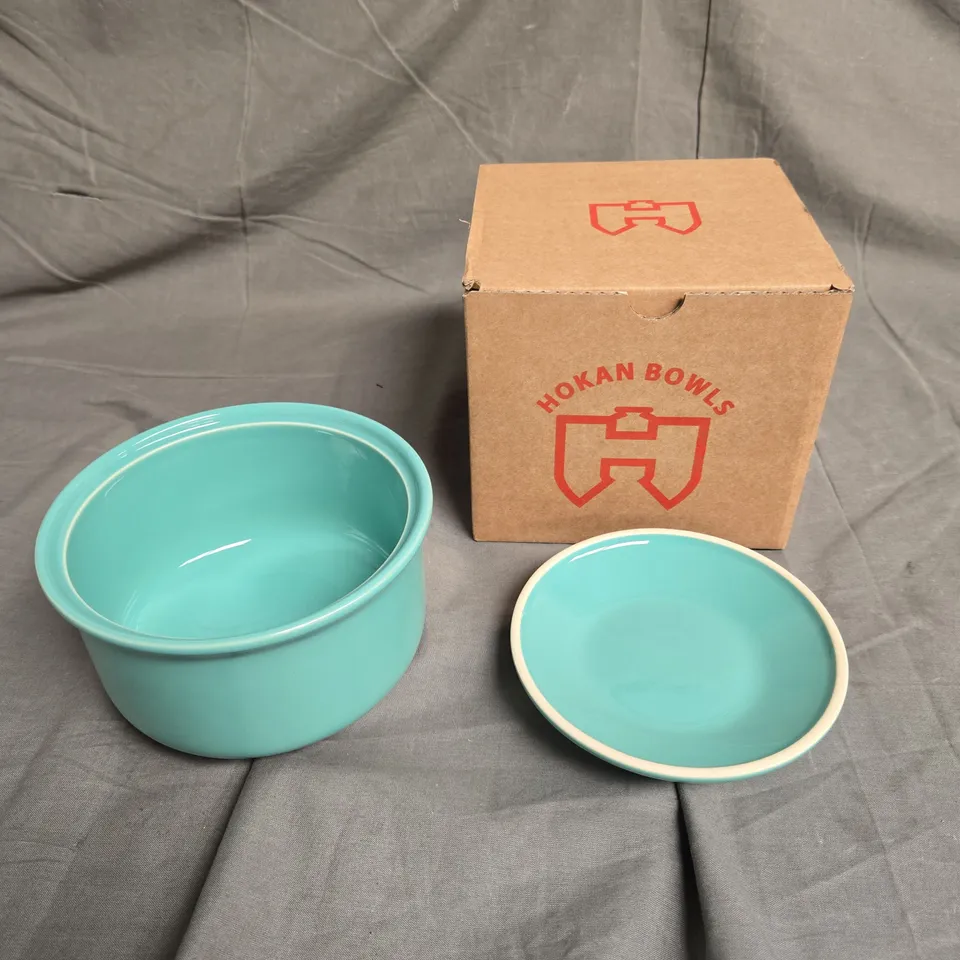 BOXED HOKAN BOWL IN SEA GREEN SIZE L - COLLECTION ONLY