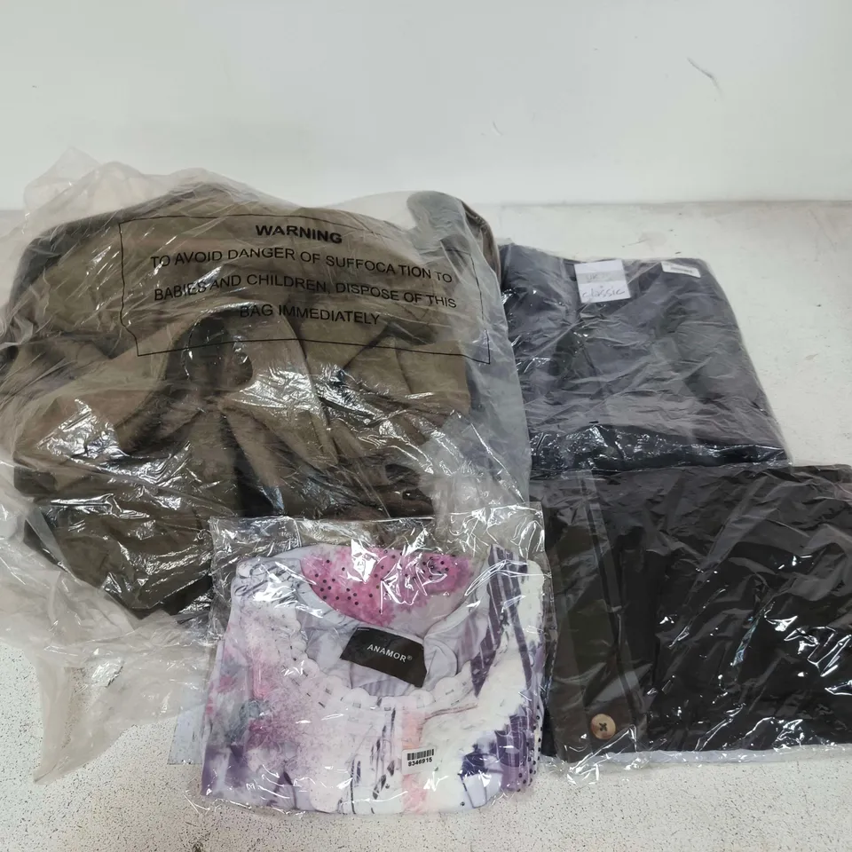 APPROXIMATELY 40 ASSORTED CLOTHING ITEMS IN VARIOUS SIZES, STYLES & COLOURS TO INCLUDE BRANDS SUCH AS LA MAREY, ANAMOR, LA MAREY, ETC - COLLECTION ONLY