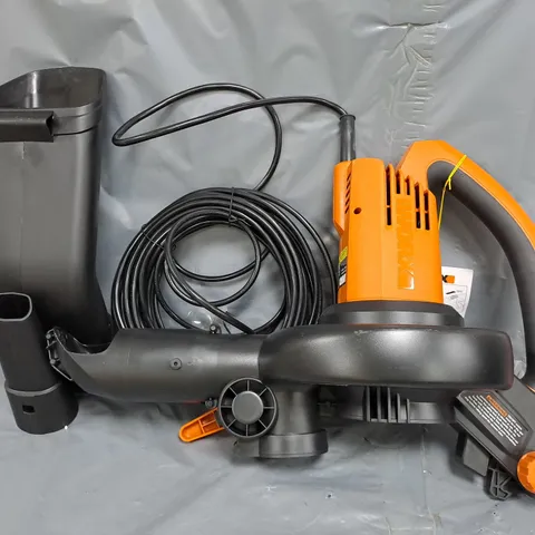 WORZ 3000W ELECTRIC CORDED 3-IN-1 LEAF BLOWER MULCHER & VACUUM
