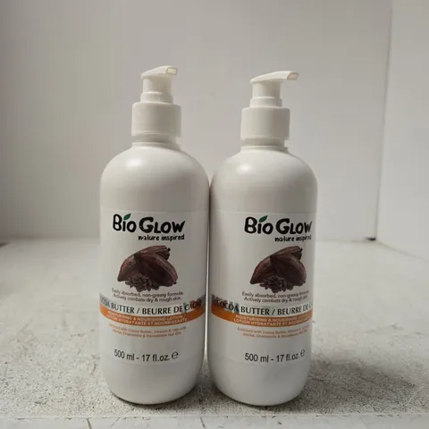 BIOGLOW COCOA BUTTER MOISTURISING LOTION 500 ML – TWIN PACK