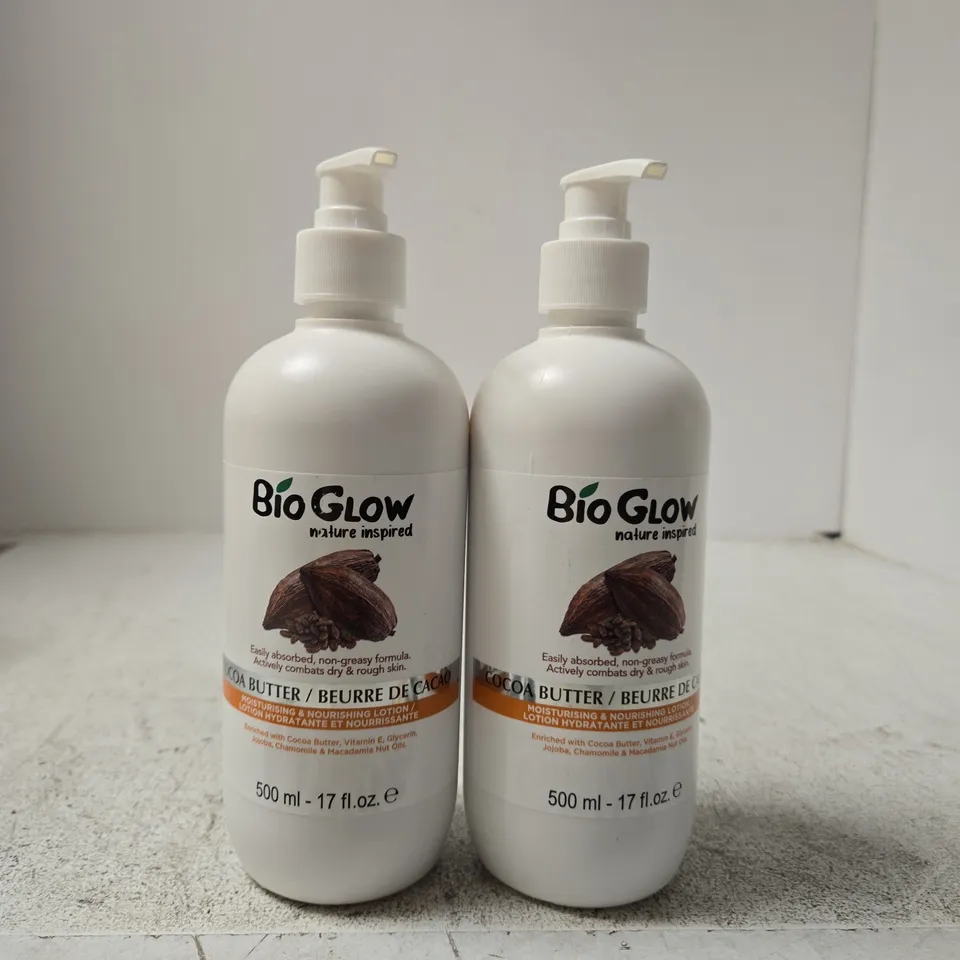 BIOGLOW COCOA BUTTER MOISTURISING LOTION 500 ML – TWIN PACK