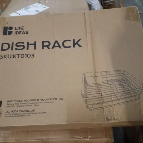 BOXED LIFE IDEAS DISH RACK - WHITE