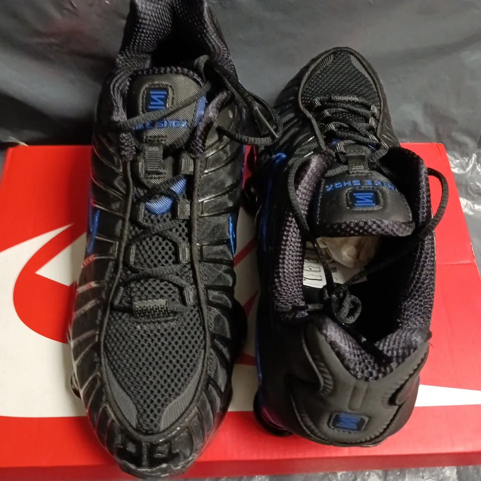 BOXED NIKE SHOX TL TRAINERS IN BLACK - UK 8