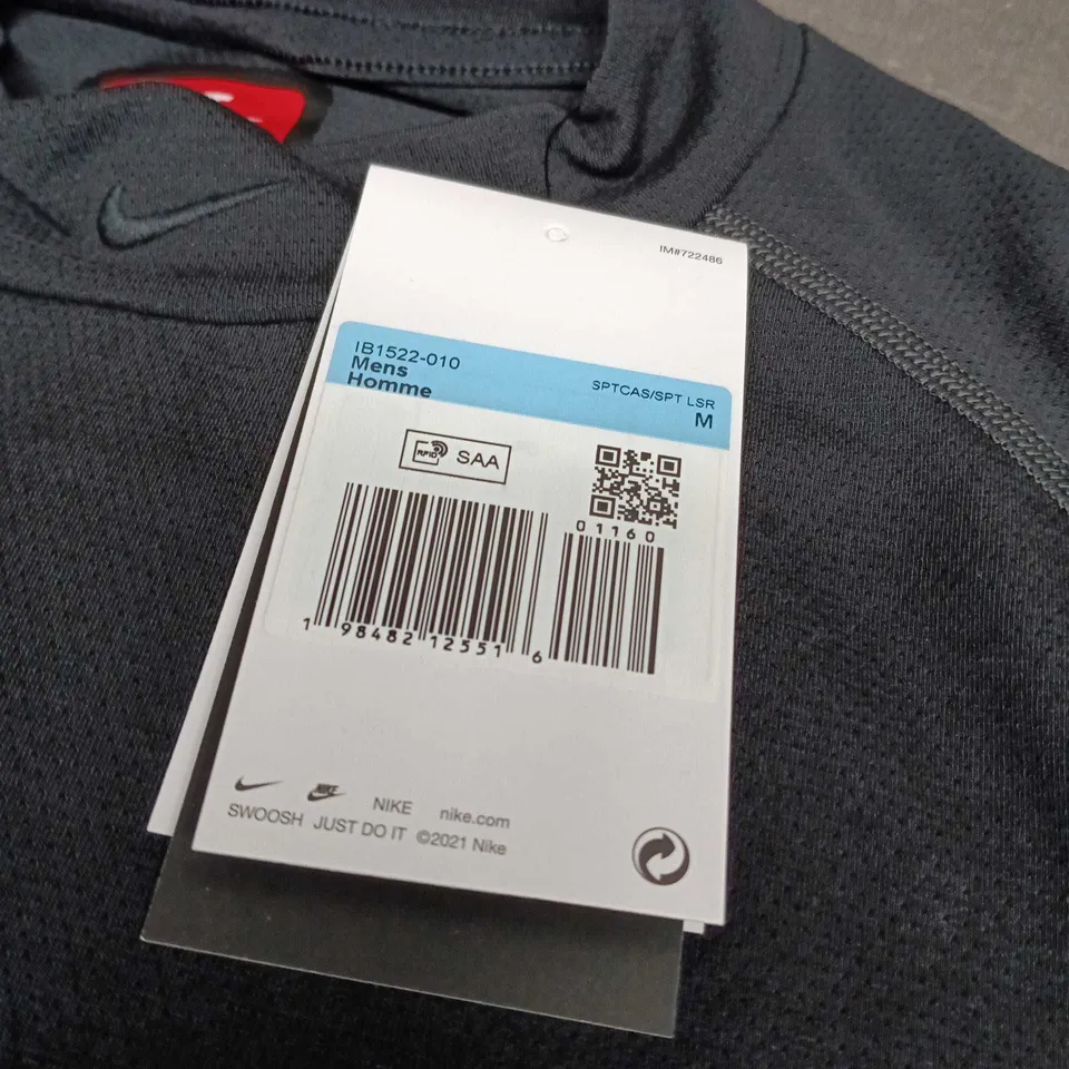 NIKE MEN'S TOP – NAVY/CHARCOAL SIZE M 