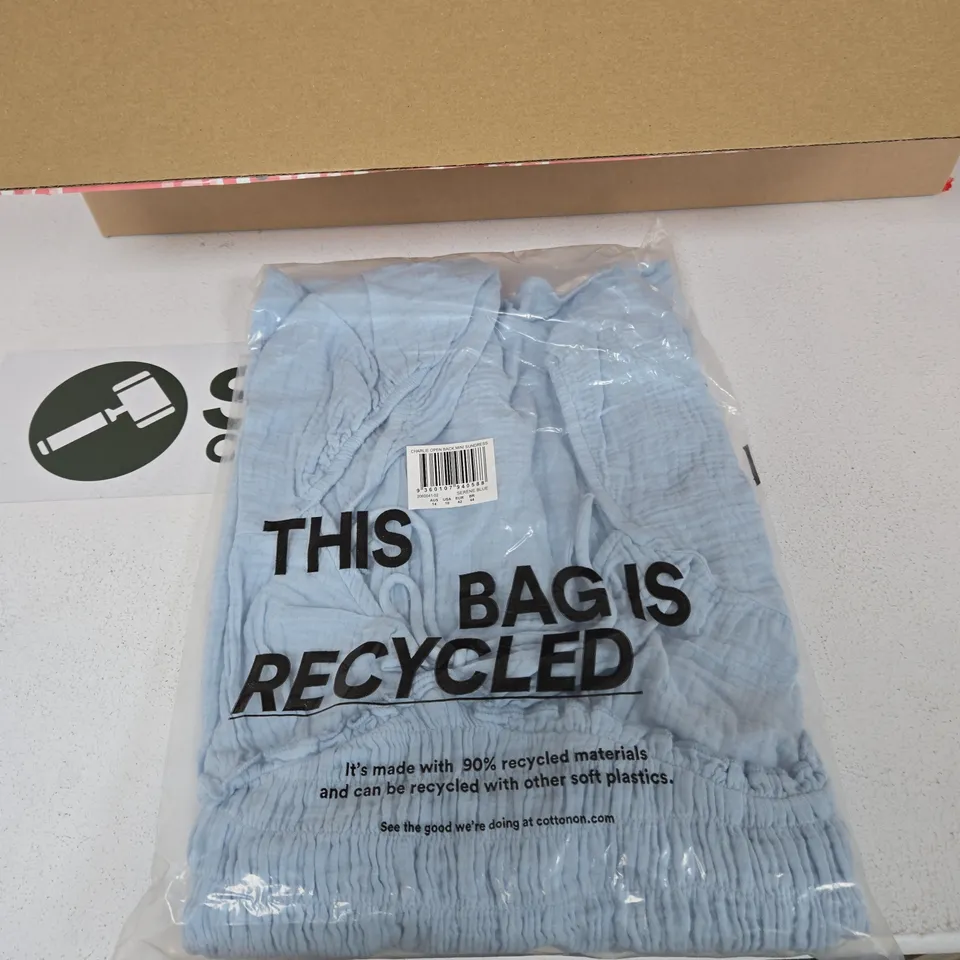 BOX OF APPROXIMATELY 15 ASSORTED CLOTHING ITEMS TO INCLUDE: OPEN BACK MINI SUNDRESS
