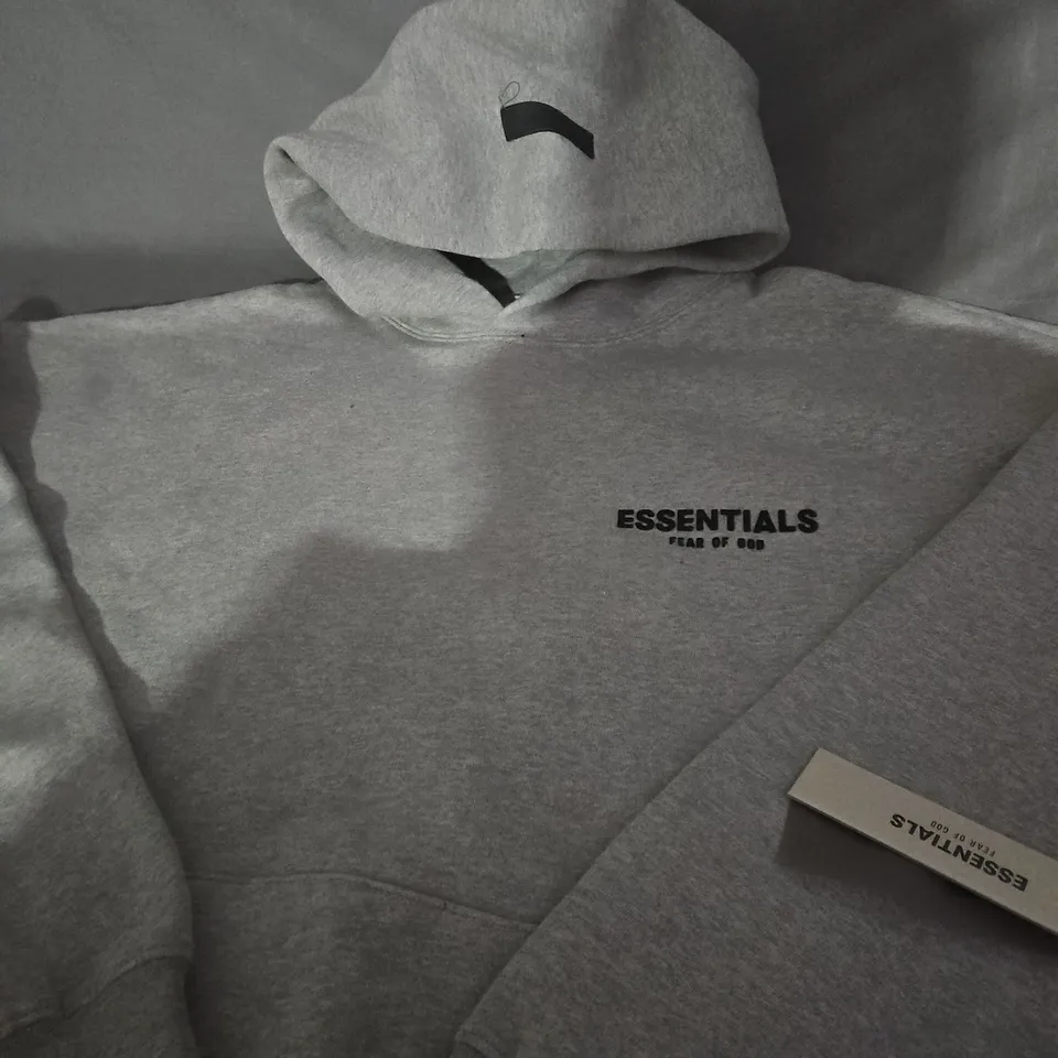 ESSENTIALS FEAR OF GOD HOODIE – GREY - SIZE M