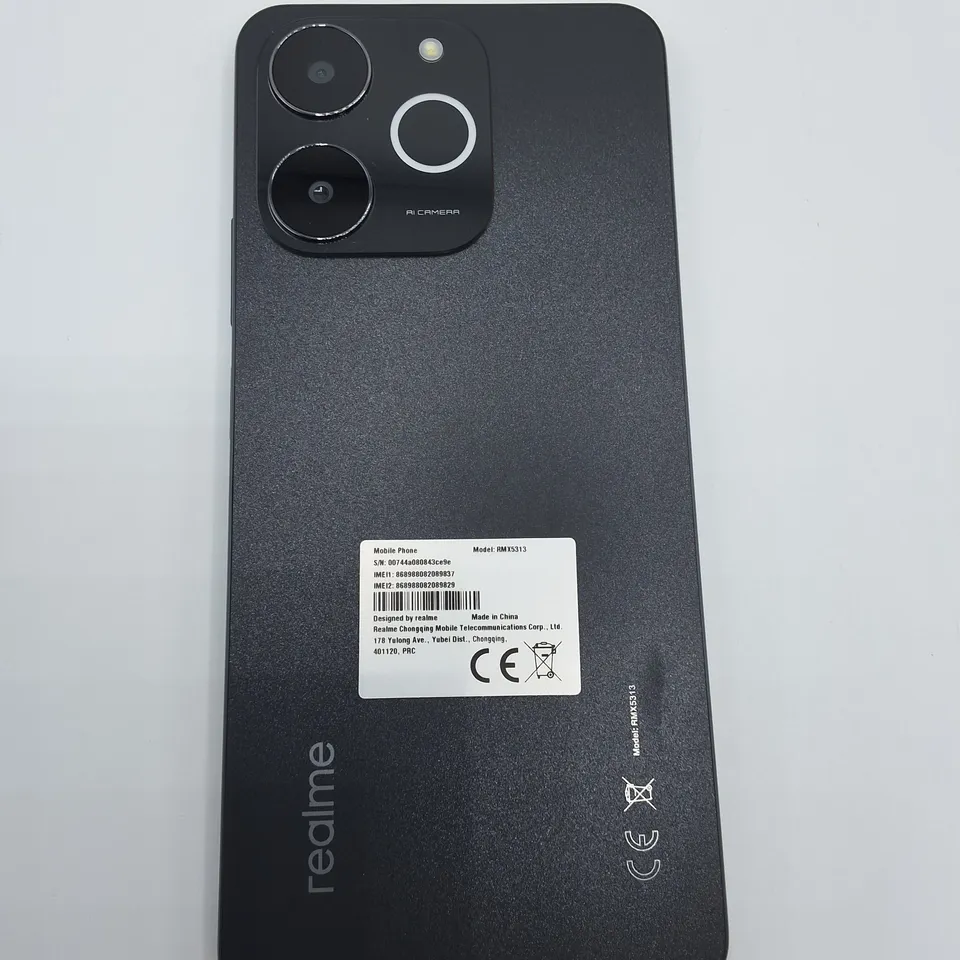 BOXED REALME NOTE 70T 4GB/64GB IN OBSIDIAN BLACK