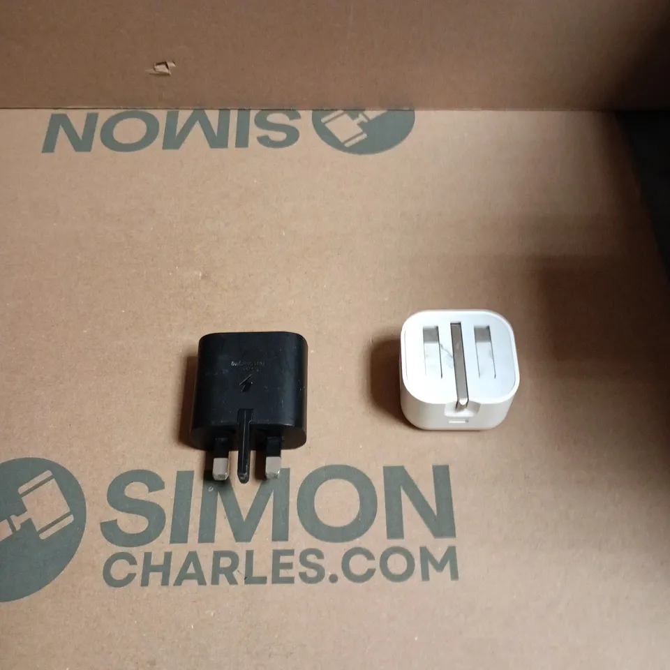 BOX OF APPROXIMATELY 40 ASSORTED PLUGS AND ADAPTERS