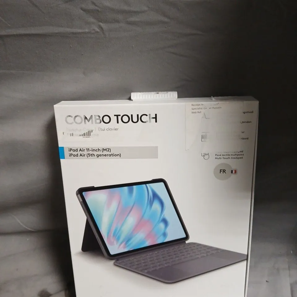 LOGITECH COMBO TOUCH KEYBOARD CASE FOR IPAD AIR 11-INCH (M2) – BOXED