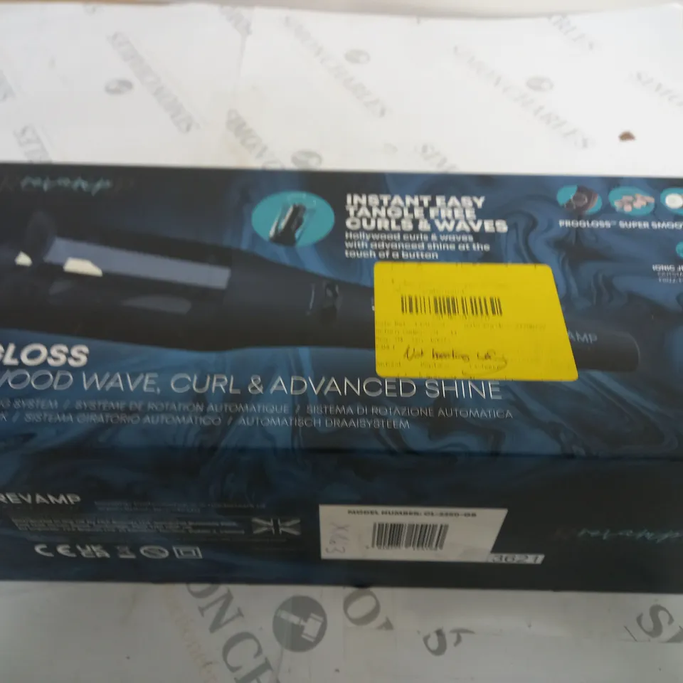 BOXED REVAMP PROGLOSS HOLLYWOOD WAVE, CURL & ADVANCED SHINE AUTOMATIC ROTATING SYSTEM (CL-2250-GB)