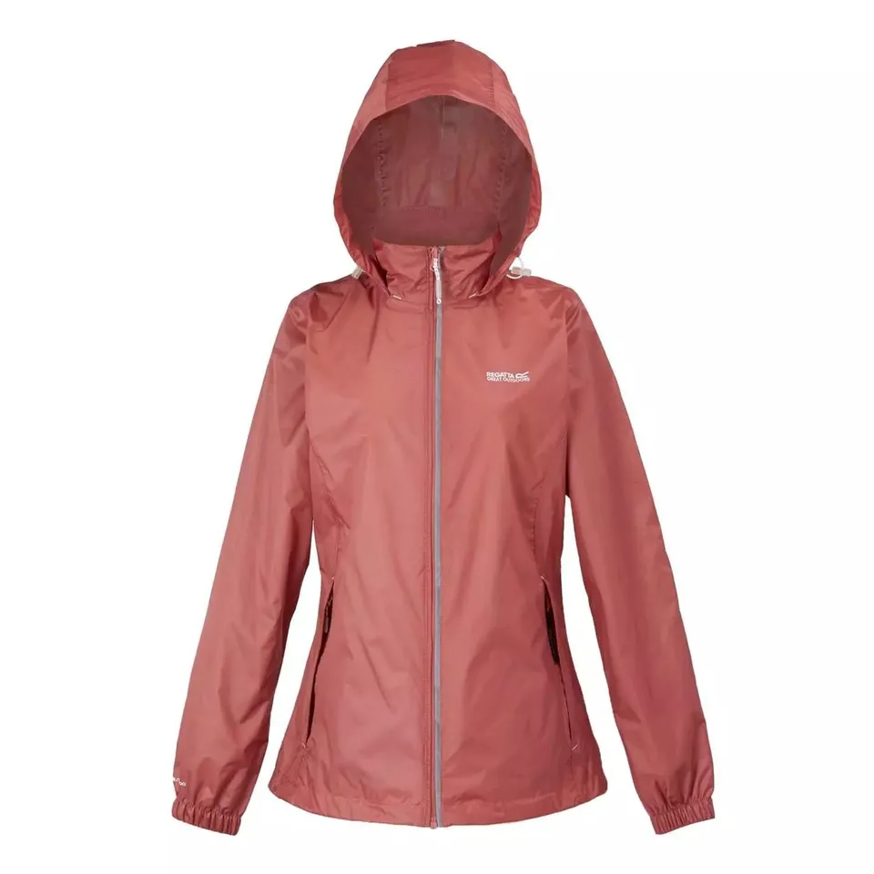 REGATTA WOMEN'S CORINNE IV WATERPROOF PACKAWAY JACKET MINERAL RED SIZE 16