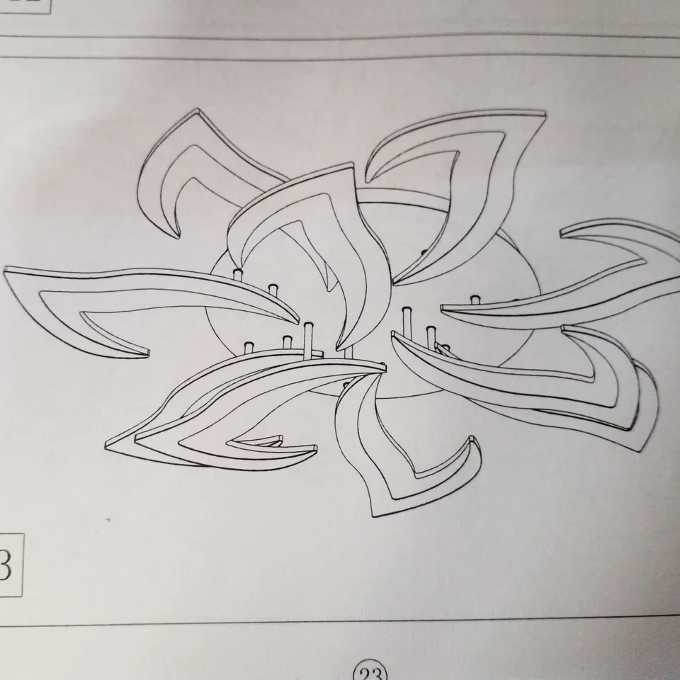 BOXED CARDELLO ACRYLIC LED SEMI FLUSH MOUNT