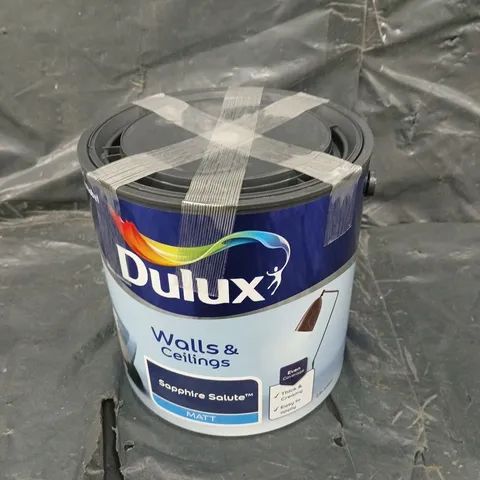 SEALED DULUX WALLS & CEILINGS MATT PAINT - SAPPHIRE SALUTE - 2.5L 