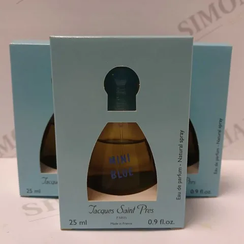 LOT OF APPROX 12 X 25ML ULRIC DE VARENS MINI BLUE EAU DE PARFUM