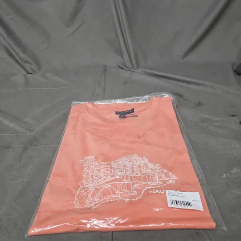 NAUTICA T-SHIRT - ORANGE, UK XL (US XL)