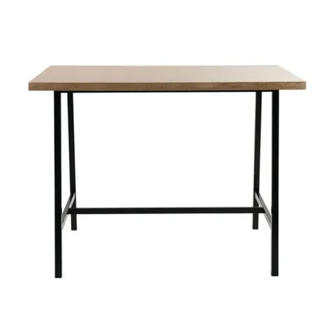 BOXED VIXEN LARGE BAR TABLE OAK EFFECT