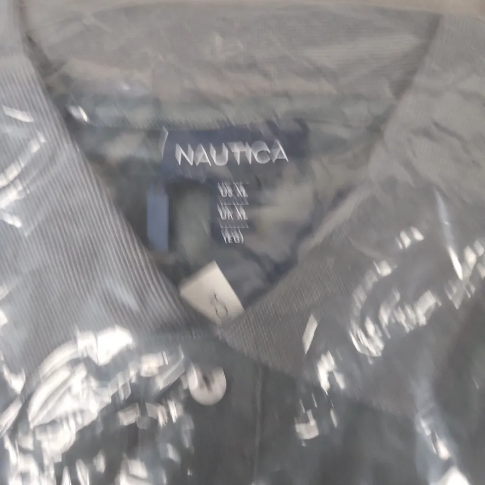 BAGGED NAUTICA HARLYN SLIM FIT POLO SHIRT – SHADOW GREY, UK XL