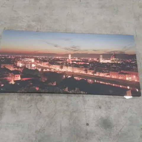 FLORENCE NIGHT TIME LANDSCAPE WRAPPED CANVAS