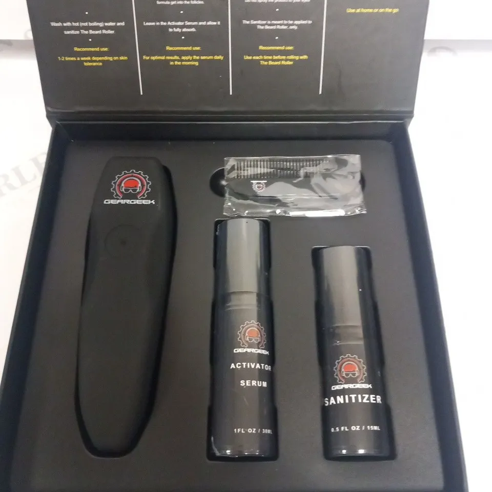 BOXED GEARGEEK SCIENCE BEARD GROWTH KIT