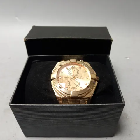 CHARLES RAYMOND MDL 1285G WATCH IN ROSE GOLD COLOUR