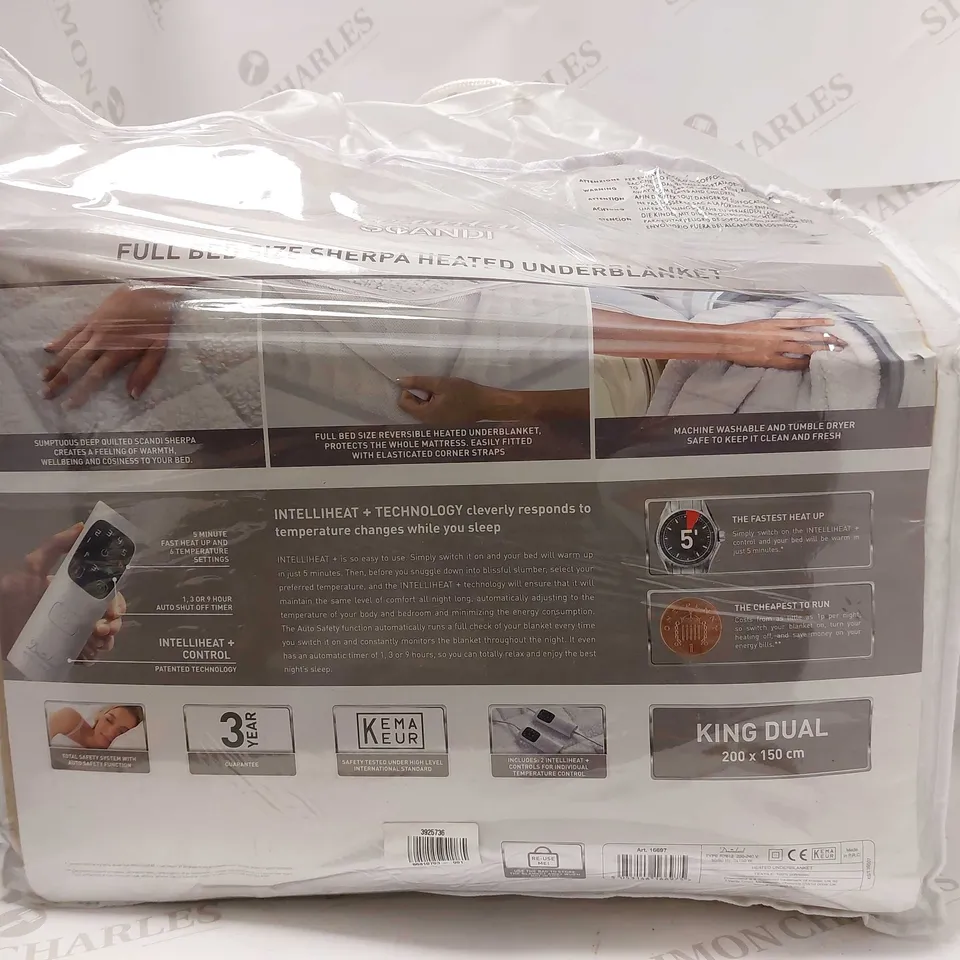 DREAMLAND SHERPA HEATED UNDERBLANKET - SIZE UNKNOWN