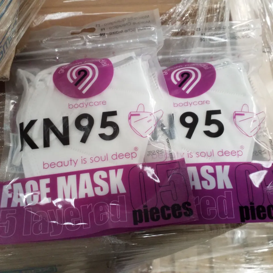 PALLET CONTAINING LARGE QUANTITY OF ASSORTED FACE MASKS 