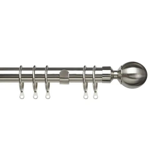 BOXED VERUTIAO EXTENDABLE SINGLE CURTAIN ROD AND HARDWARE SET