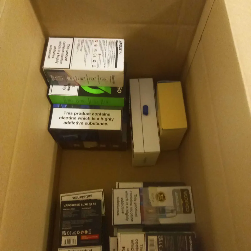 APPROXIMATELY 20 BOXED E-CIGARETTES TO INCLUDE ASPIRE, VAPORESSO, VOOPOO ETC