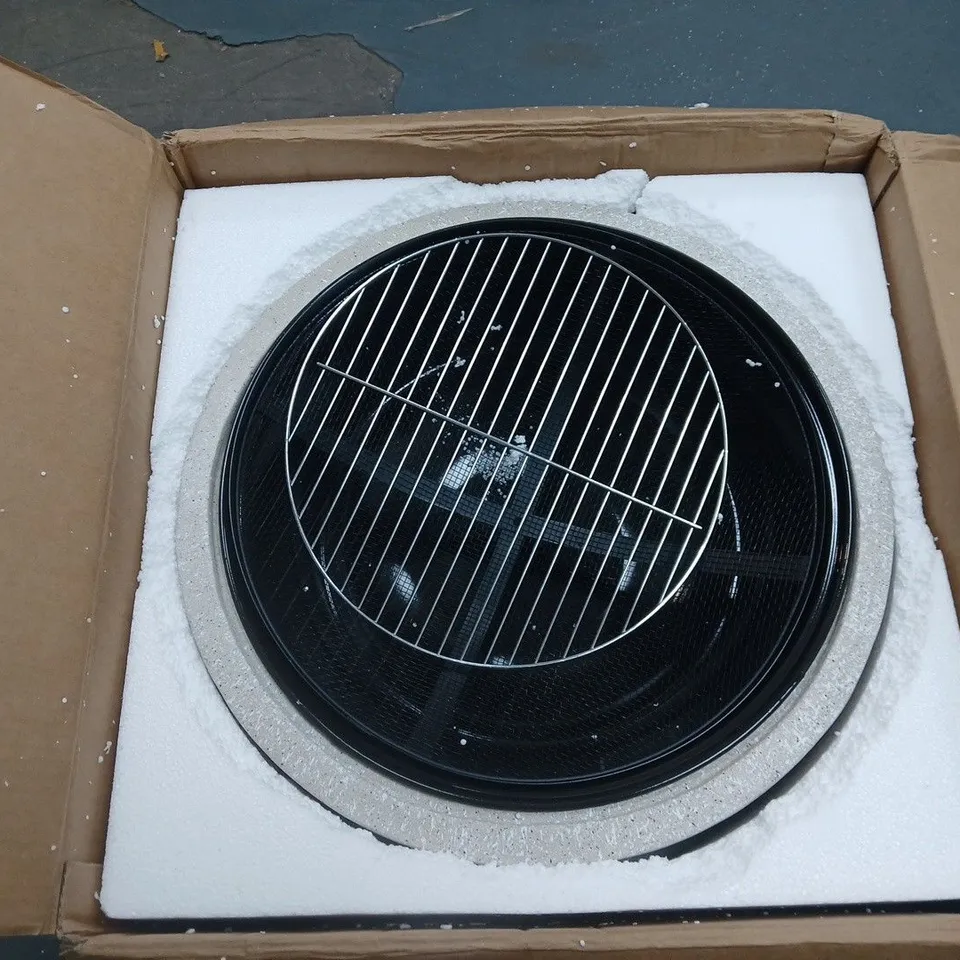 FIRE PIT WITH WOOD STORE BOXED
