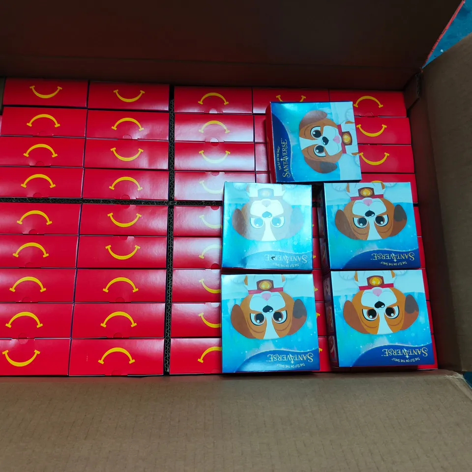 BOX OF APPROXIMATELY 60 THE ELF ON THE SHELF SANTAVERSE PETS