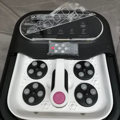 BLISS & BEYOND FOLDABLE FOOT SPA – REMOTE CONTROL & LARGE DIGITAL DISPLAY (BOXED)