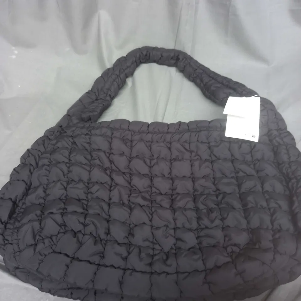 COS BLACK PADDED HAND BAG 